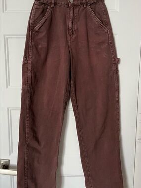 Garage Dark Brown Cotton Pants